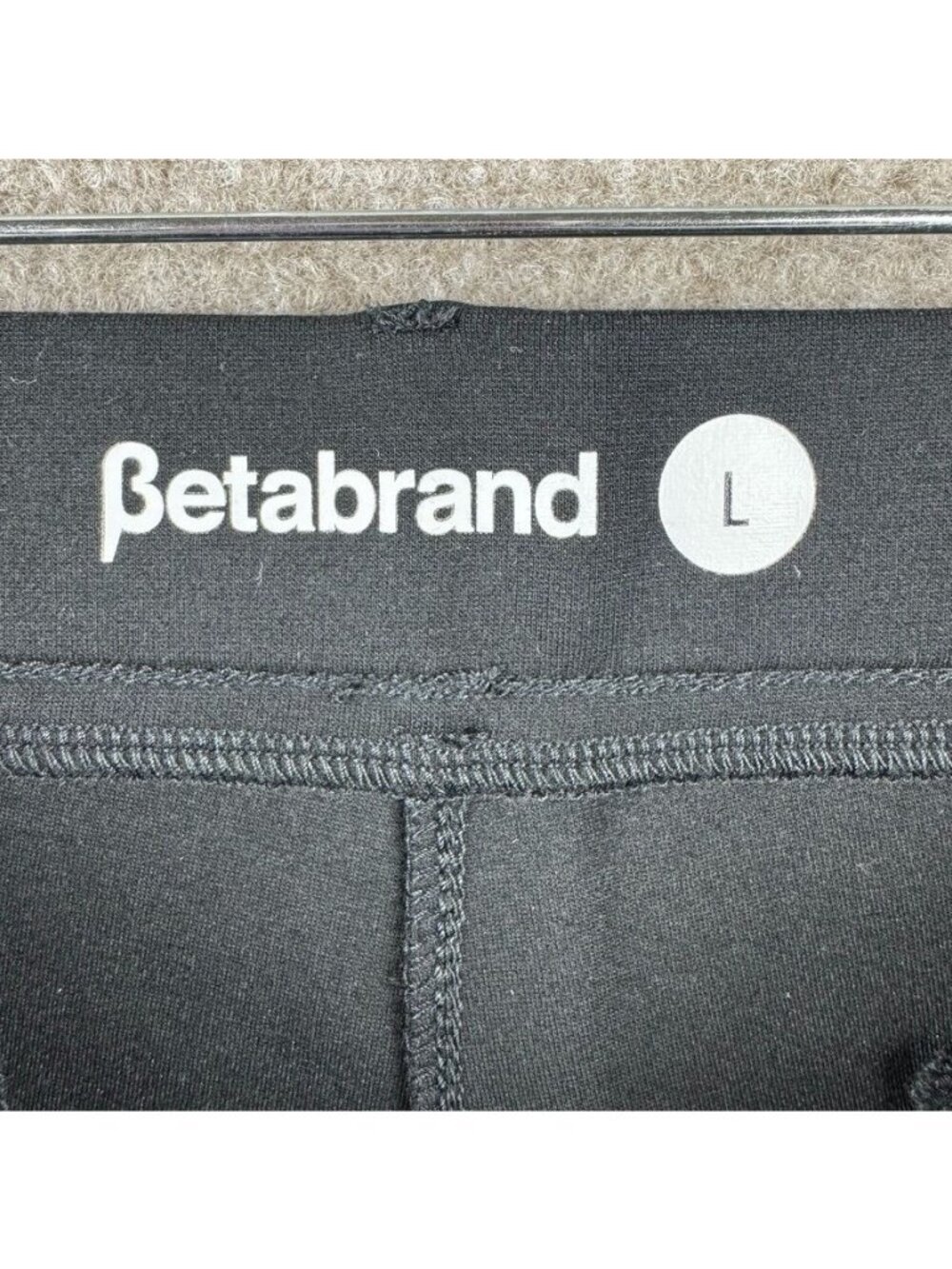 Betabrand Bootcut Classic Dress Pant Yoga Pant Large Black Ponte Knit Capsule - Picture 5 of 11